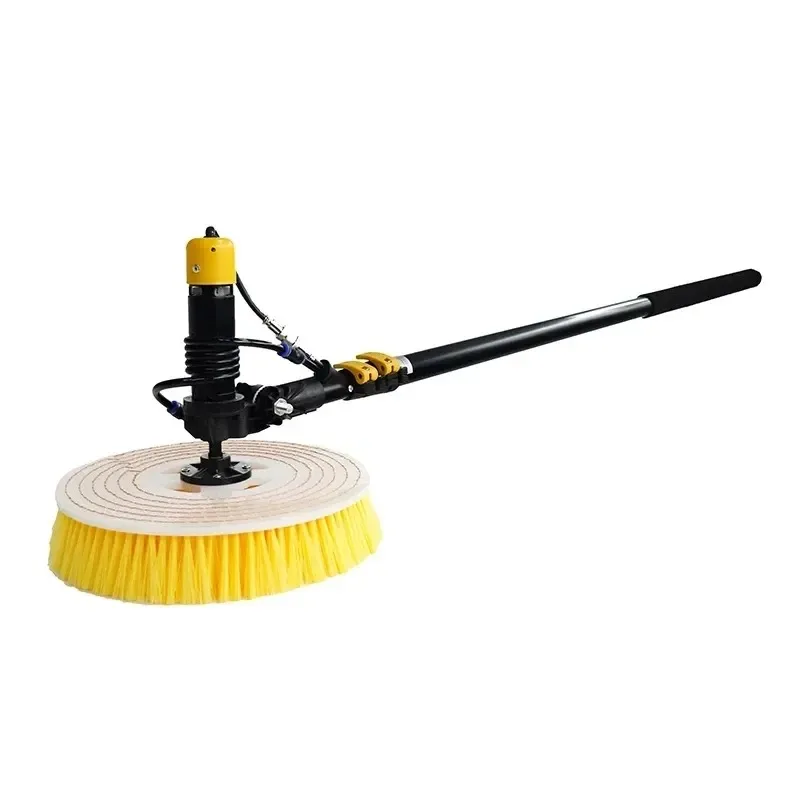 2026 New toolPhotovoltaic Cleaning Rotating Brush Retractable Length Single Head Solar Panel Cleaning Kit