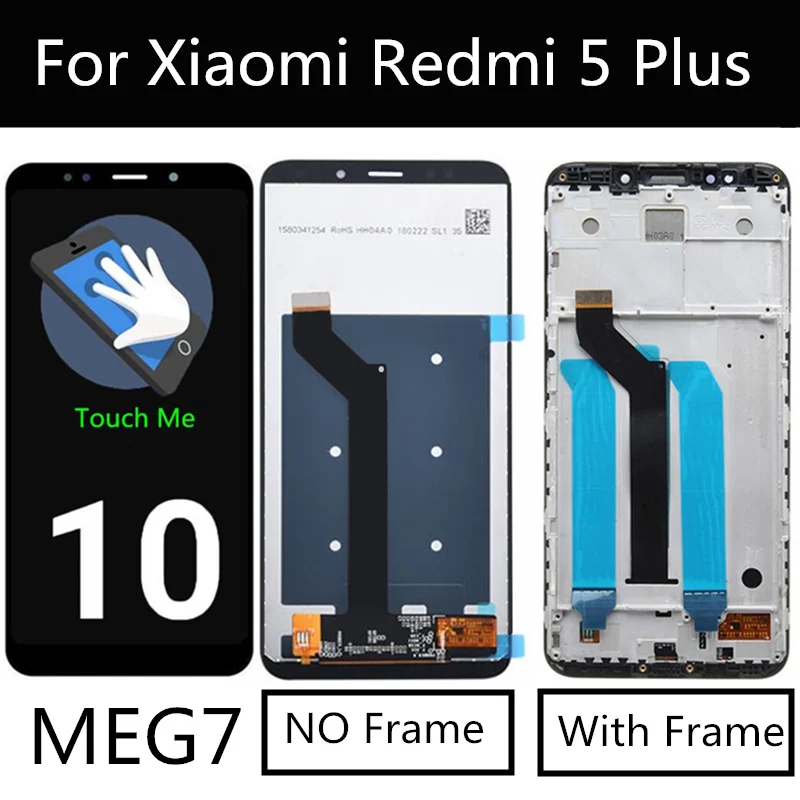 For Xiaomi Redmi 5 Plus LCD Display Touch Screen Digitizer Assembly Replacement Accessories for Xiaomi redmi5 PLUS LCD