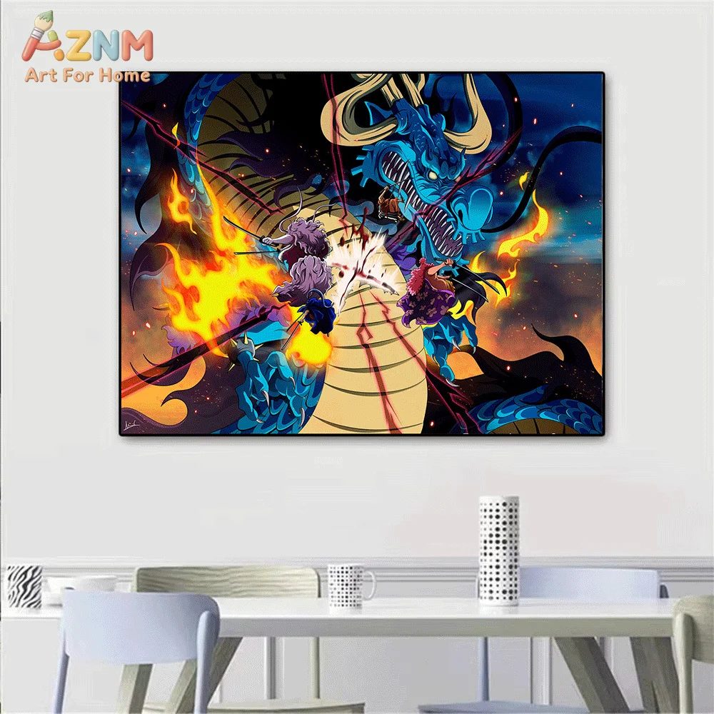 AZNM Tableau mural en toile On - One Piece Straw Hat avis et prix