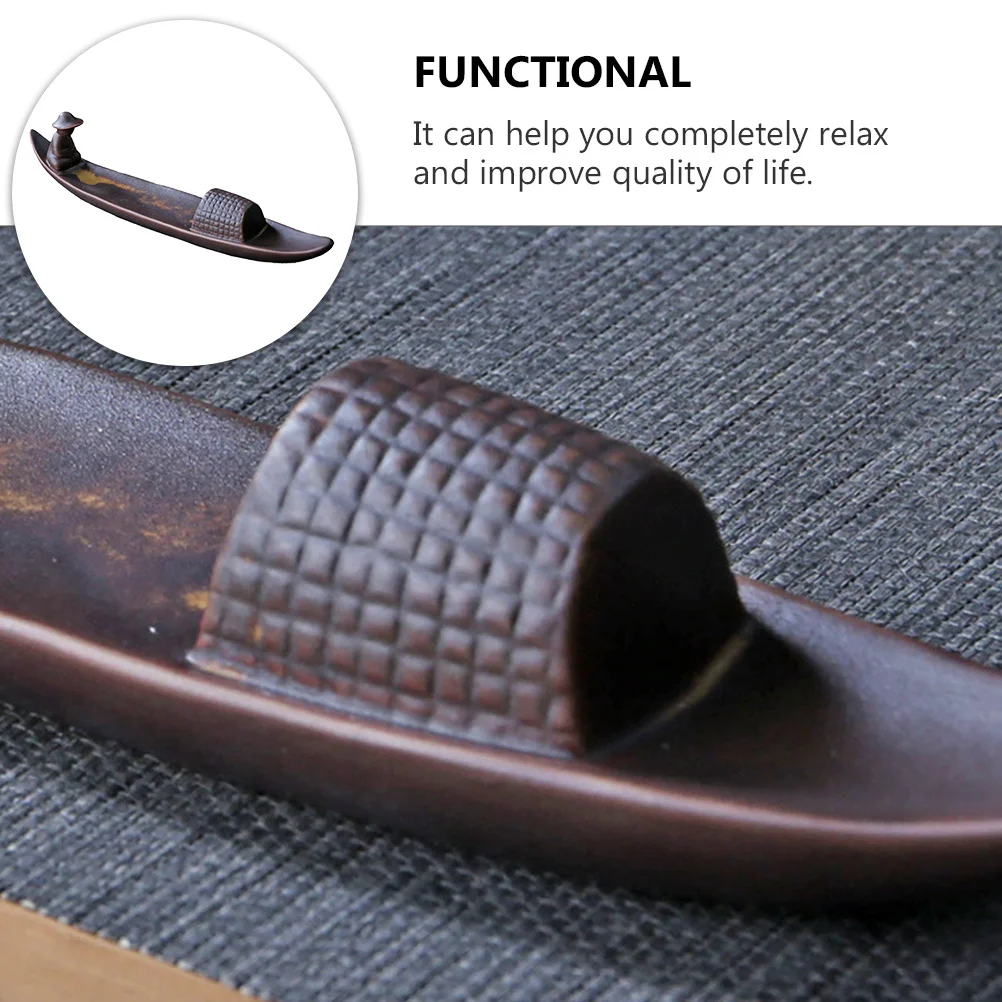 

1Pcs Ceramic Incense Burner Boat Incense Stick Holder Vintage Fisherman Ornament Unique Aroma Burner for Bedroom Study
