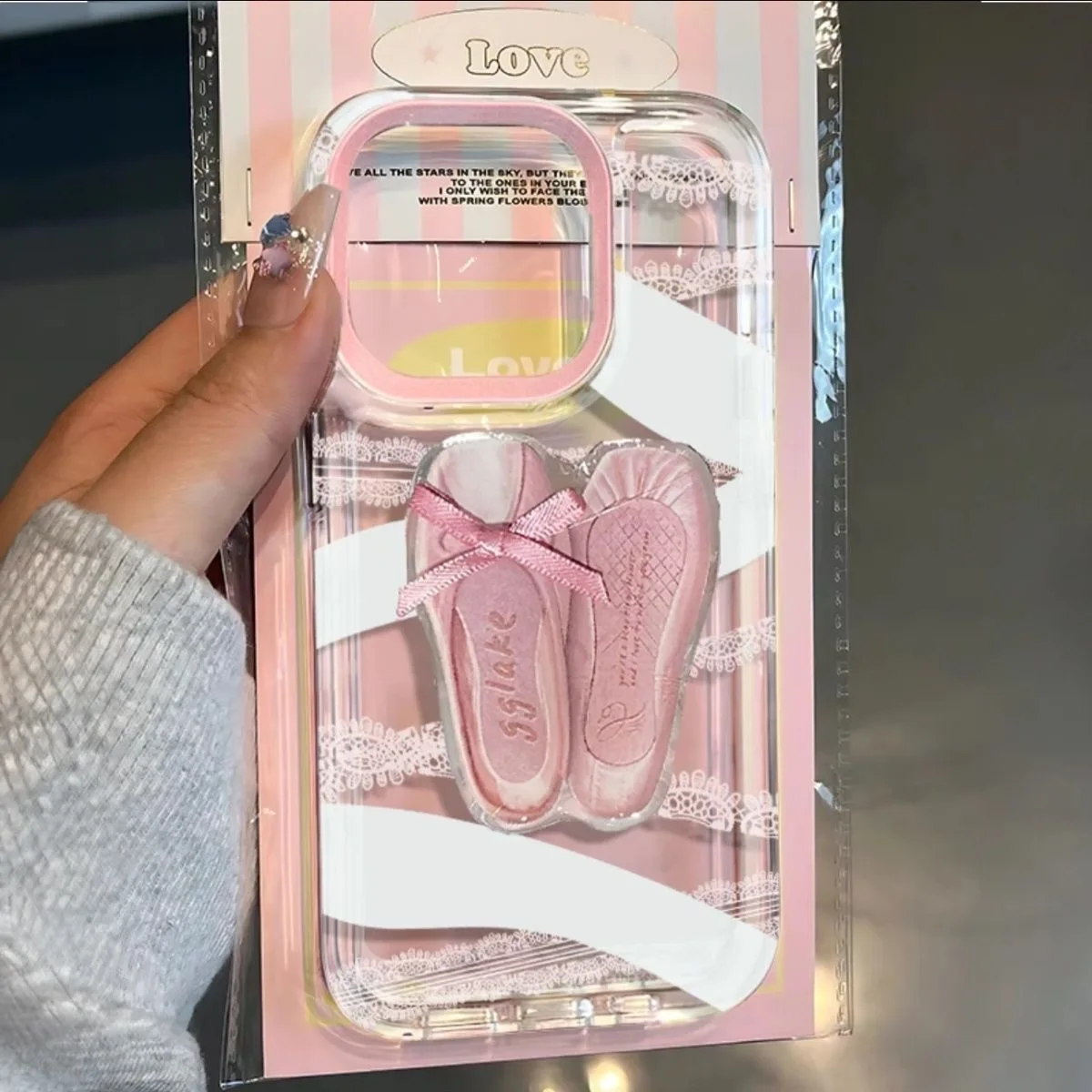 Pink Paris dance shoes Clear Space Phone Case For Vivo T1 V15 V23 V23E V25 V27 V29 V29E V30E V40 5G Pro Transparent Cover