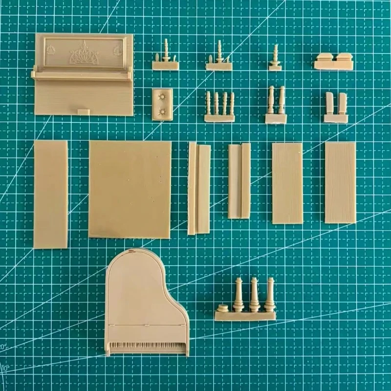 Model pianin w skali 1/35, wykonany z żywicy odlewanej, zestaw do samodzielnego montażu (2 rodzaje), model sceny dioramy, niezmontowany i niepomalowany.