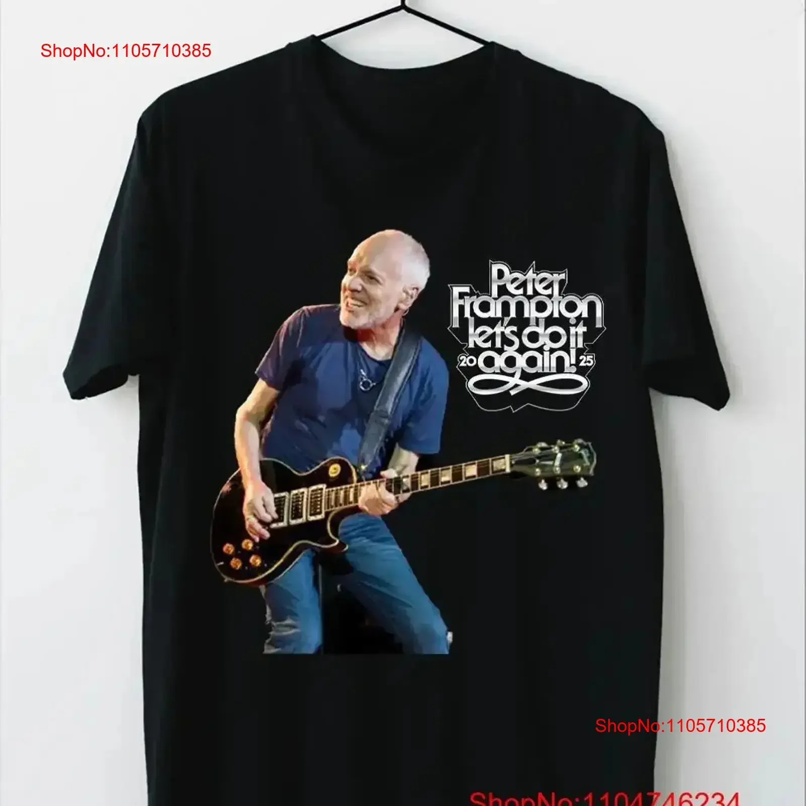 Peter Frampton Let s Do It Again 2025 Tour Black All Size GifT T Shirt vintage Washed Casual Top For Everyday Wear Stretched
