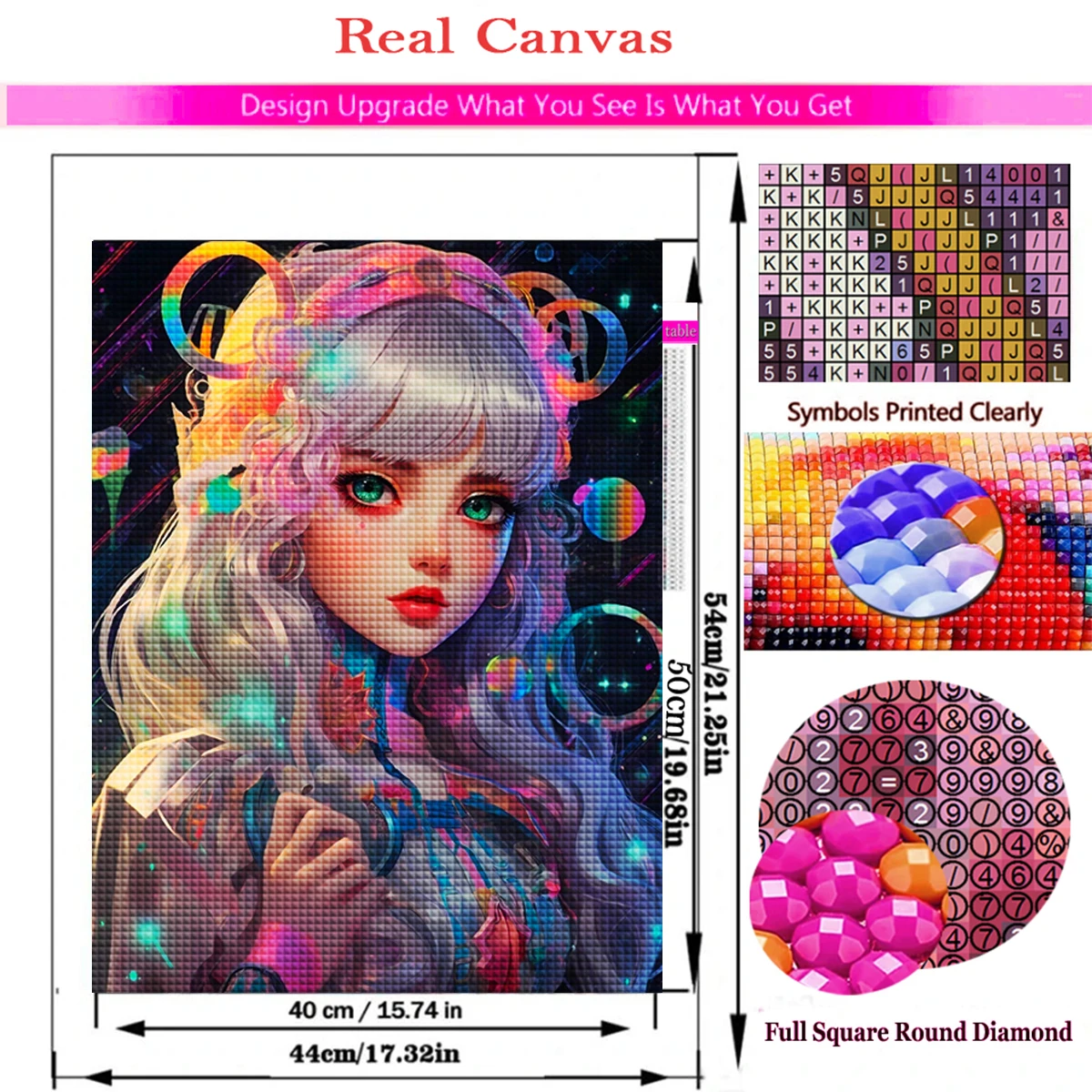 5D DIY Diamond Painting Laser Girl Cross Stitch Kits Diamond Mosaic Cyberpunk Style Portrait Embroidery 2023 New Home Decor Gift