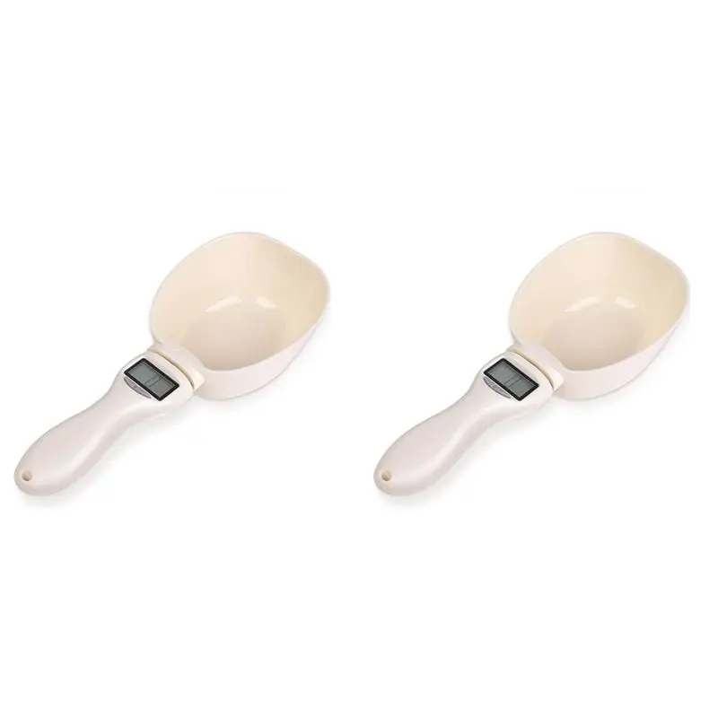 CYCLI-2X Pet Food Scale Electronic Measuring Tool Dog Feeding Bowl Measuring Spoon Kitchen Scale Digital Display
