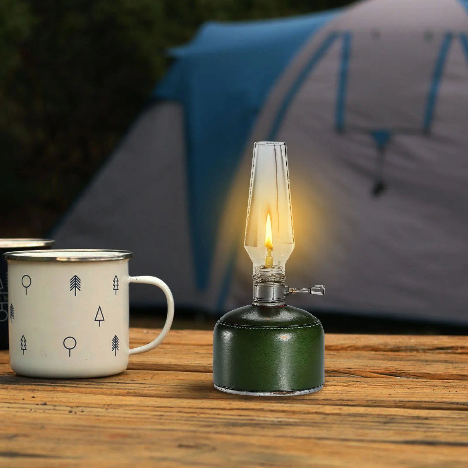 

Premium Glass Oil Lamp Shade Clear Lamp Cover Replacement Windproof Heat Resistant Smooth Finish for Indoor Outdoor Use