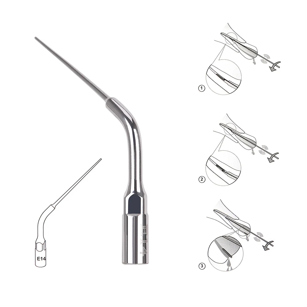 AZDENT Dental Ultrasonic Scaler Endo Perio Scaling Tips for EMS WOODPECKE Ultrasonic Scaler Handpieces E1 E2 E3 P1 P3 G1 G3