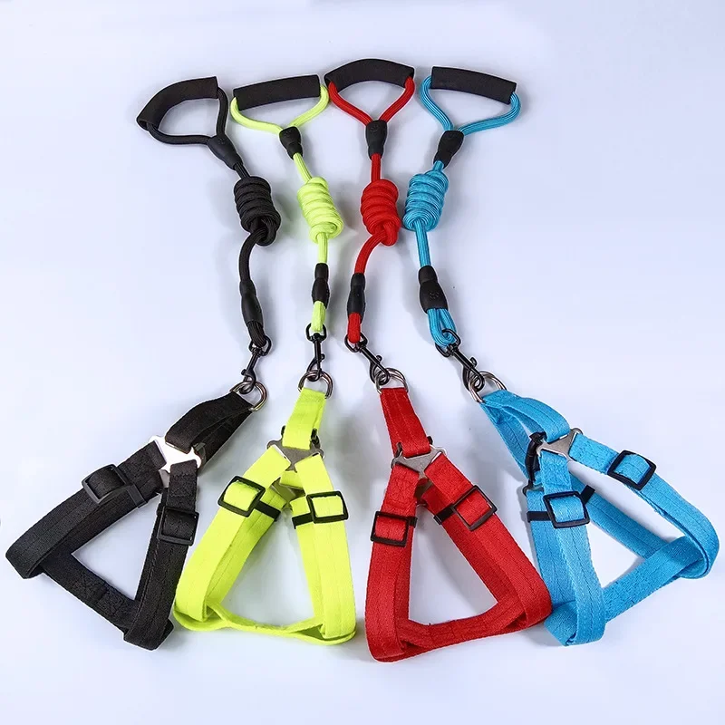 1 Set Dog Y Harness Leash for Small Medium Dog Leash Breathable Dog Harness for Puppy Nylon Durable Pet Harness for Pitbull Bull