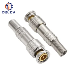 BNC JR-B25 Male Solderless BNC Connector for Security Cctv Camera System Wired Cctv Camera Security System Kit