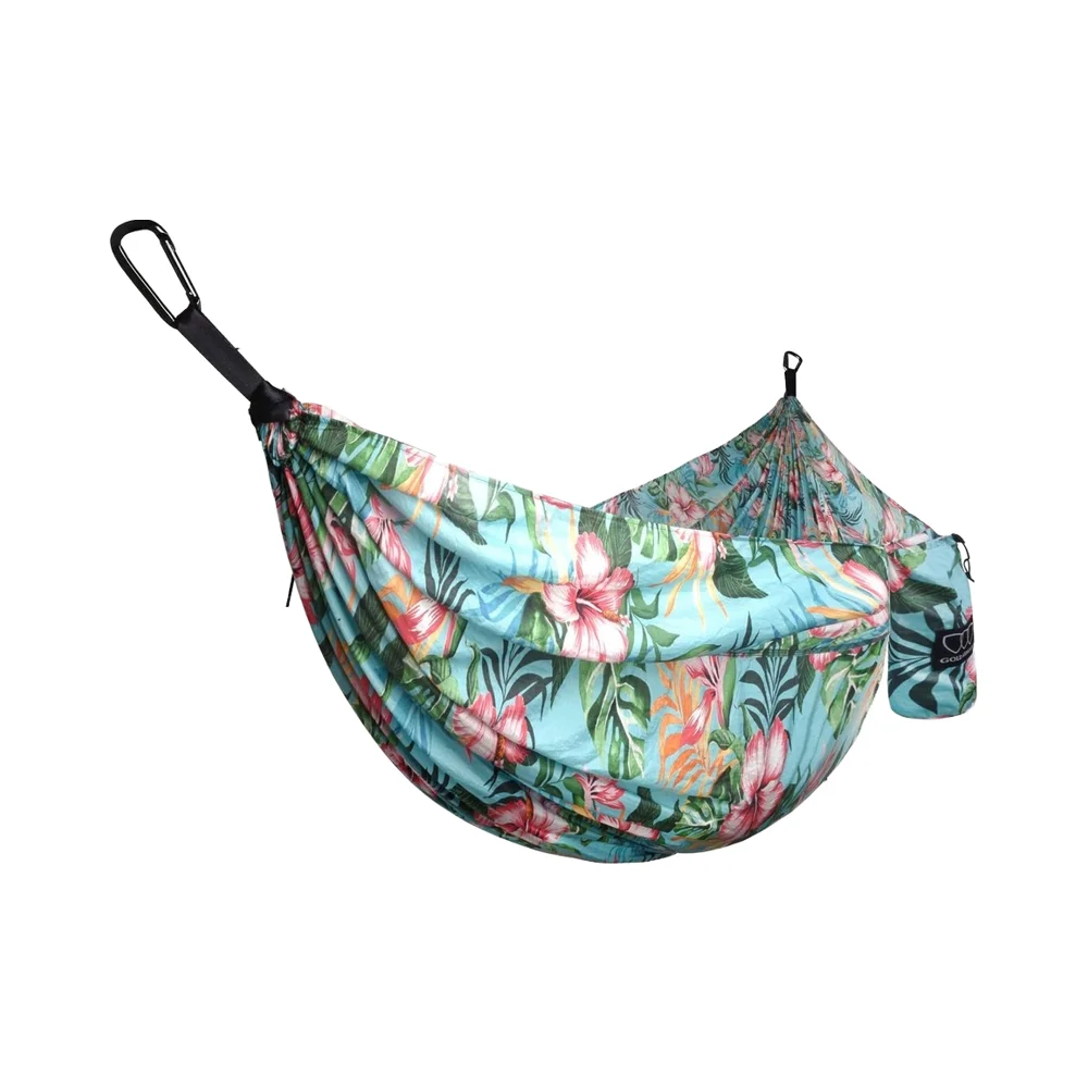 

Full Color Printed Outdoor Portable Camping Swing Hammock with Bag with Accessories