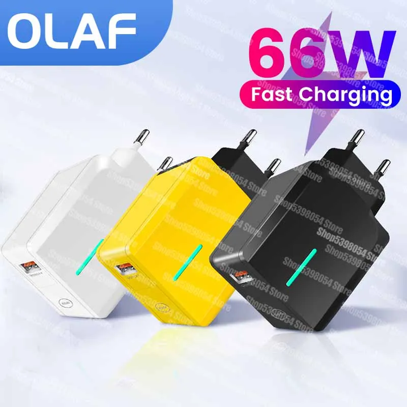 66W Super Fast Charger For Honor 70 80 90 Pro QC5.0 Fast Charging Charger Adapter For Xiaomi 4 in 1 Charging Cable For iPhone 15