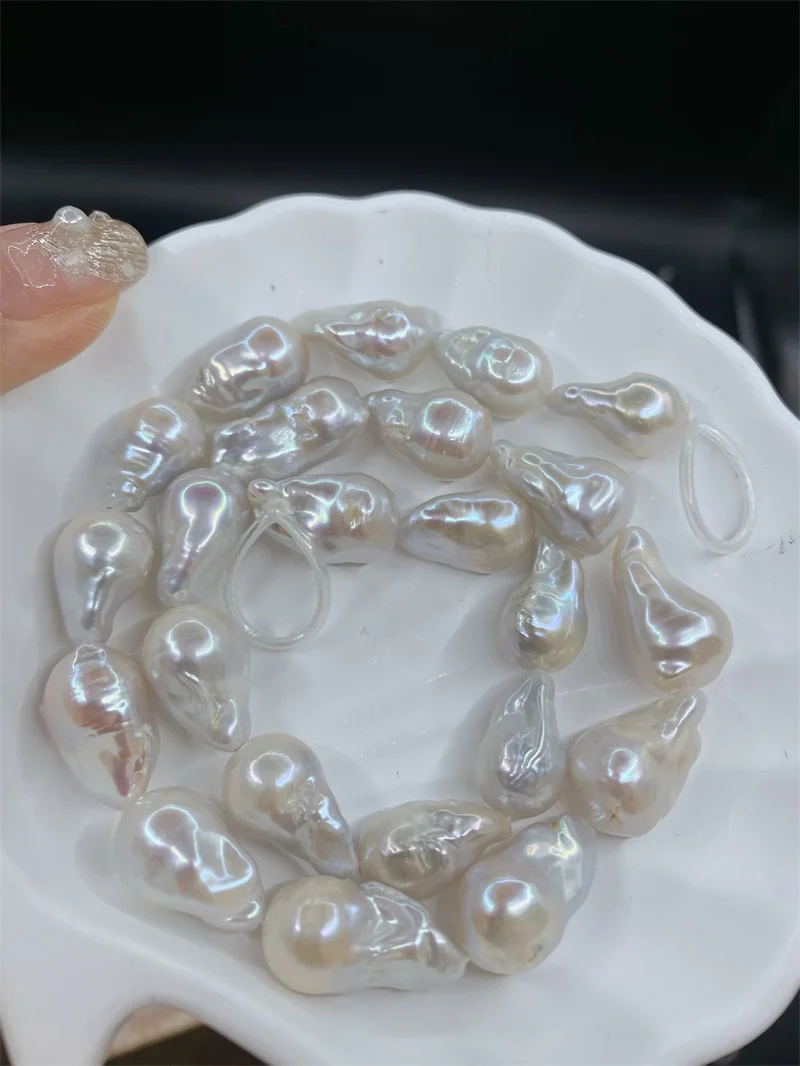 Natural Baroque Pearl Strand Charm A Quality Jewelry Beads White Pearls for DIY Jewelry Making Necklace Earring Accessories Gift