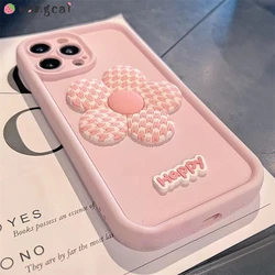For Samsung Galaxy A05S A04E A03 A03S A02S M13 M04 F04 A10S M01S A11 M11 4G 5G Phone Case Fashion Houndstooth Flowers Soft Cover