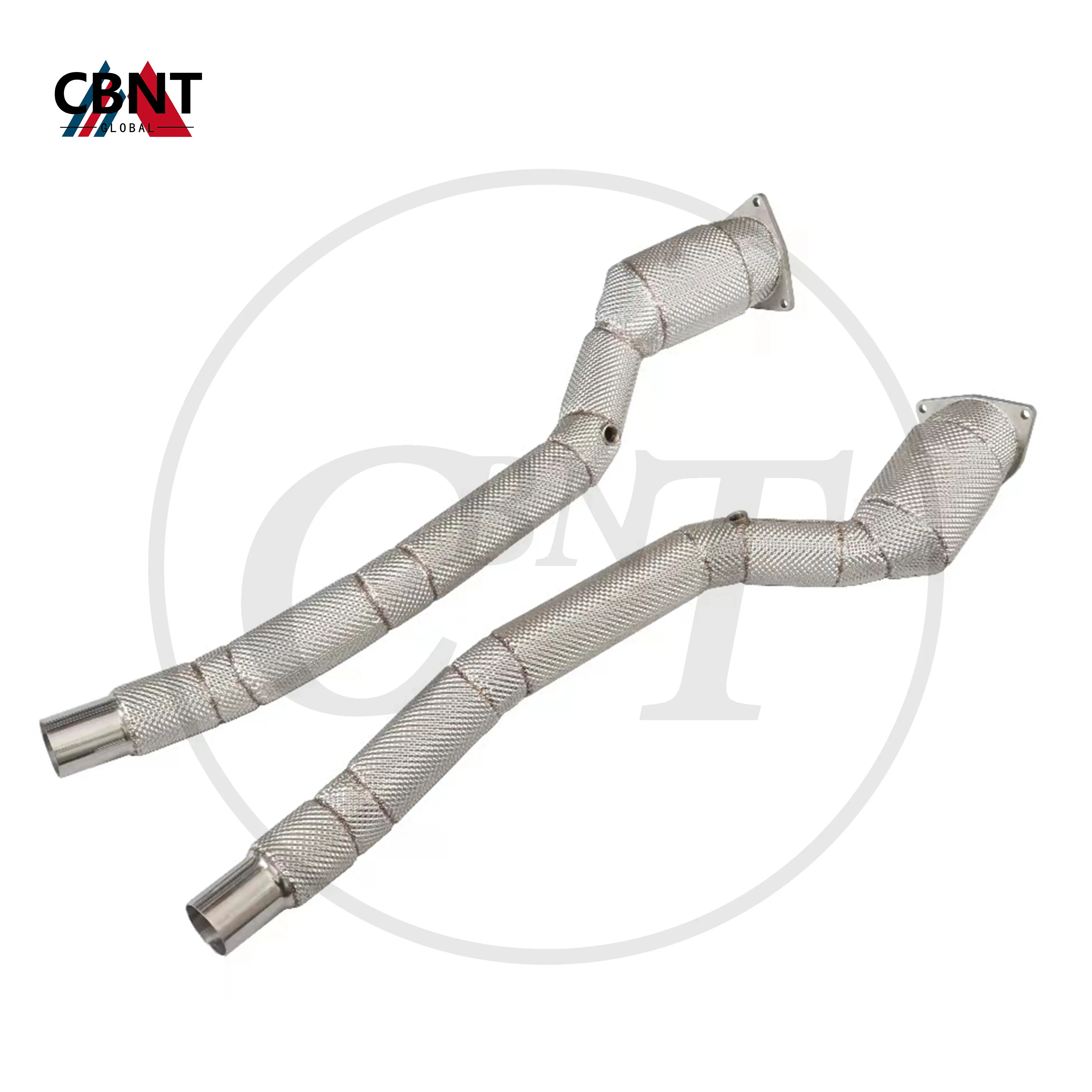 

CBNT for Ferrari FF 6.3L Exhaust Downpipe with Catalytic Converter & Heat Shield Exhaust-Headers Performance Catted/Catless Pipe