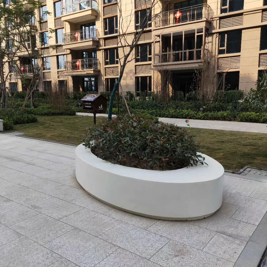 *Customization Modern Fiberglass Planter Pot Decor Flower Pot FRP Vase PE Coating Flower Pots