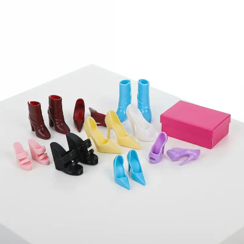 

Stylish Ankle Boot High Heels for Dolls 4 Pair Set Perfect for DIY Collectors