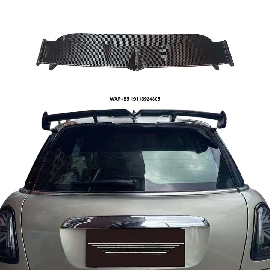 

Mini S R56 Carbon Fiber Rear Spoiler Trunk Splitter Roof Wing Double Deck Car Exterior Accessories Body Kit