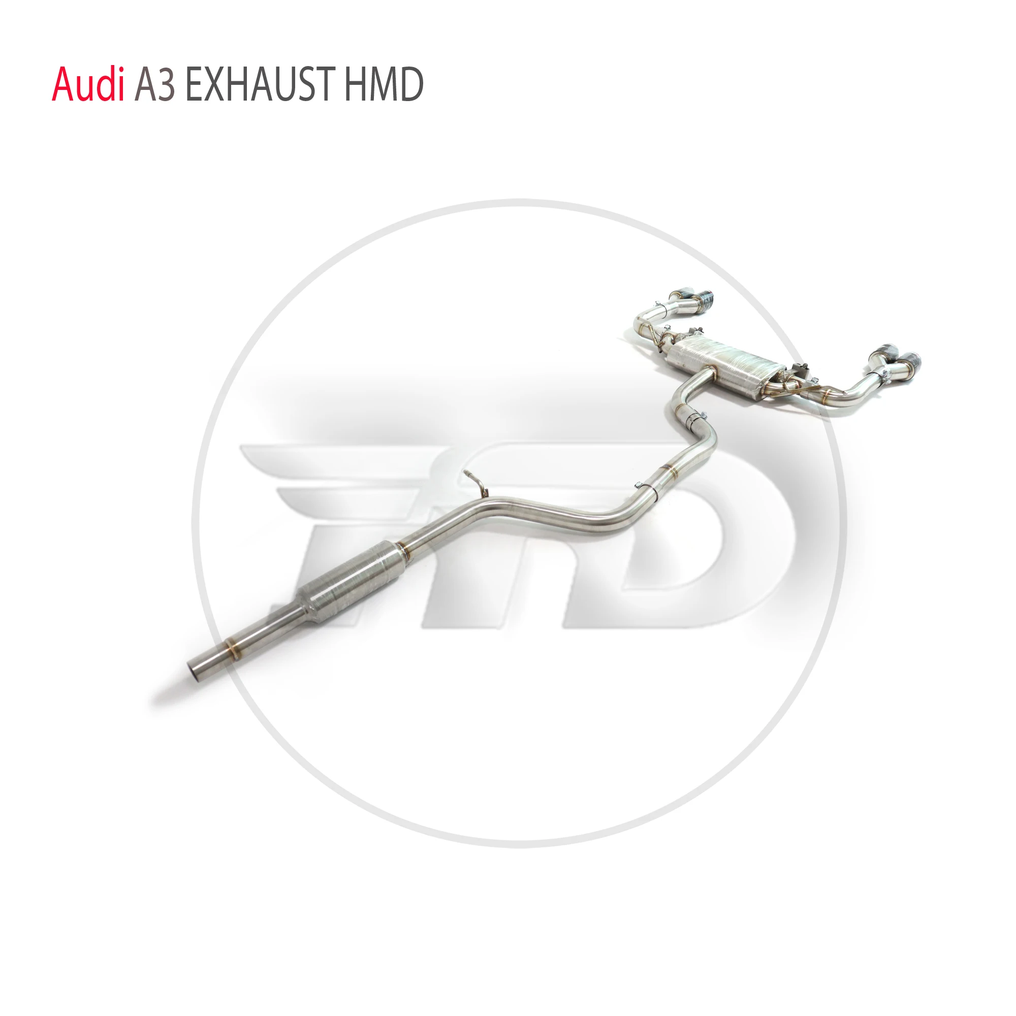 

HMD Stainless Steel Exhaust System Performance Catback for Audi A3 1.4T 1.8T 2.0T Auto Accesorios Electronic Valve Muffler