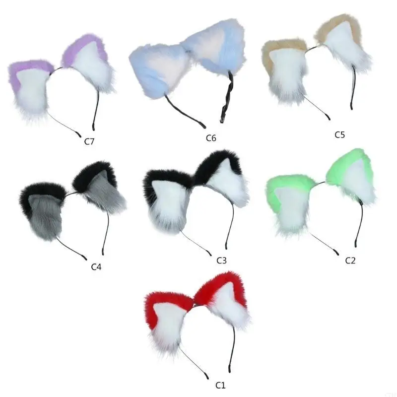 C71F Đa Năng Đảng Mũ Trùm Đầu Co Giãn Lông Thú Giả Mũ Trùm Đầu Bé Gái Cosplay Mũ Trụ Cho Các Bữa Tiệc Trang Phục Và Sử Dụng Hàng
