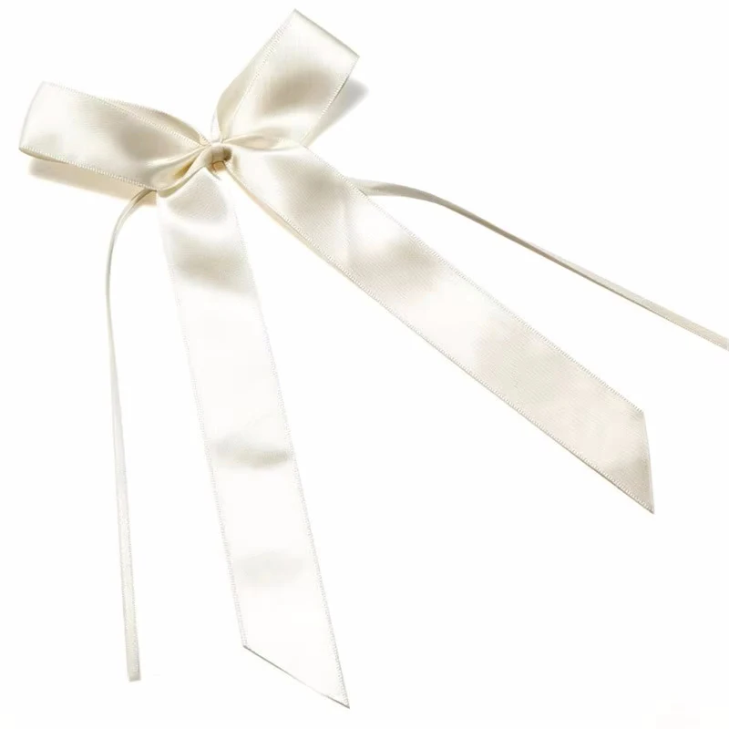 25pcs Bowknots Delicate Wedding Bowknots Ribbon Bows Cars Chairs  Cloth Party Decorations (Ivory)  AA8303