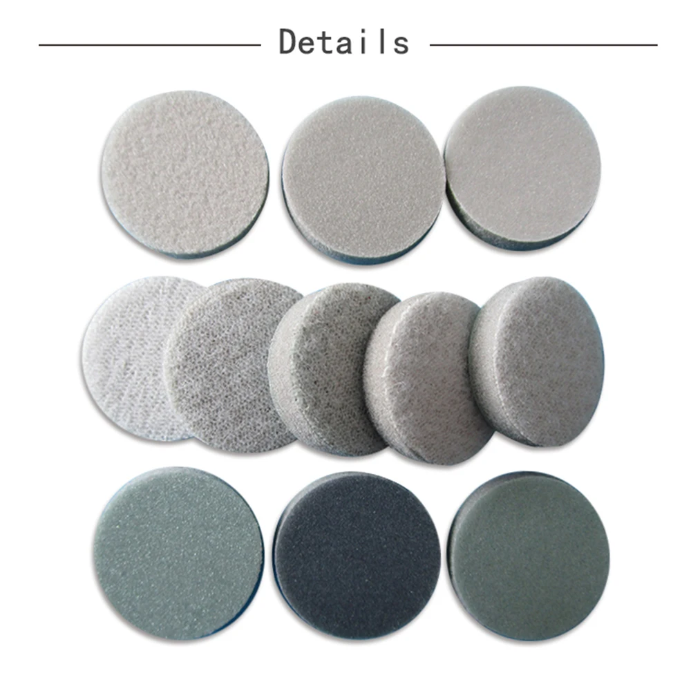 30 Pcs Flocking Round Disc Sanding Sponge Sandpaper 1 Inch 25mm 300-3000 Grit for Polishing & Grinding Power Tools Accessories