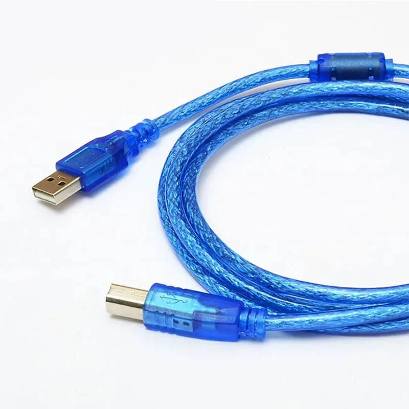 Usb Computer Square Port Type A Male To Type B Data Cable 0.3m 0.5m1.5m3m 5m Printer Data Cable Usb 2.0 Printer Cable All Copper