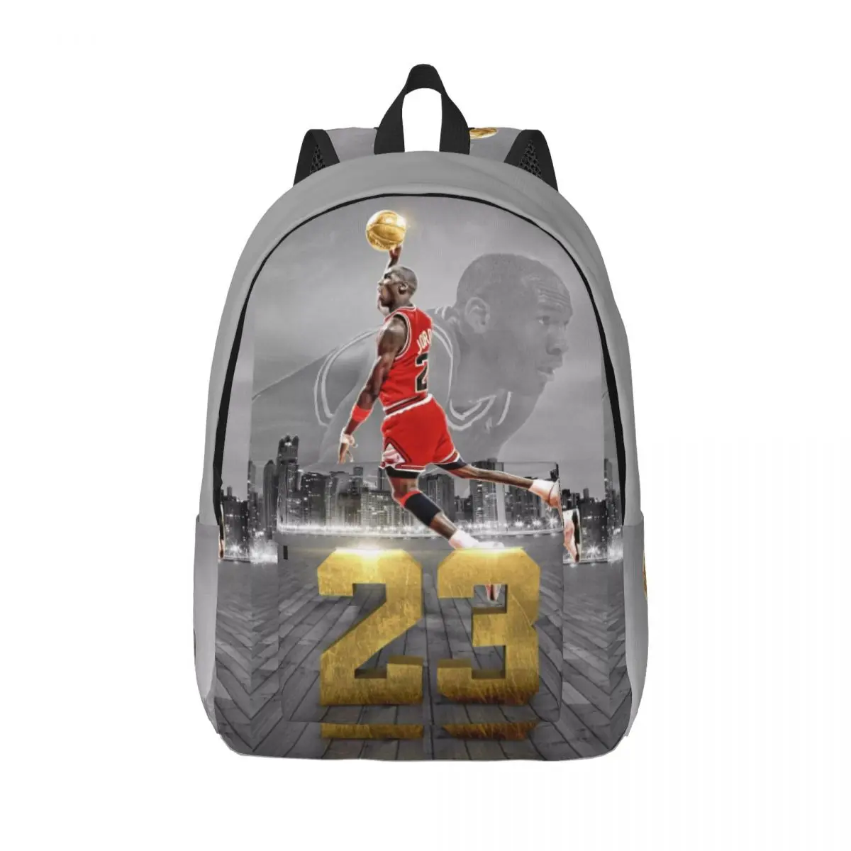 MJ-Michael Jordan Fashionable and versatile backpack, suitable for both men and women, showcasing individual charm.