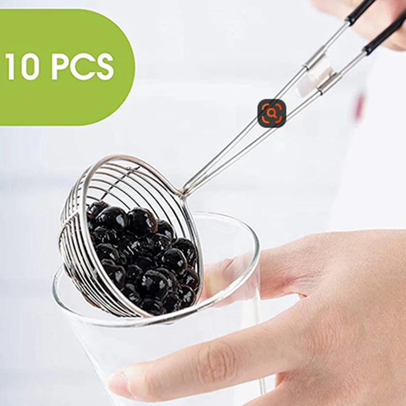 หม้อกรองร้อน Scoops สแตนเลสหม้อกรองช้อนตาข่าย Skimmer ช้อนเอเชียกรอง Ladle Pearl Colander