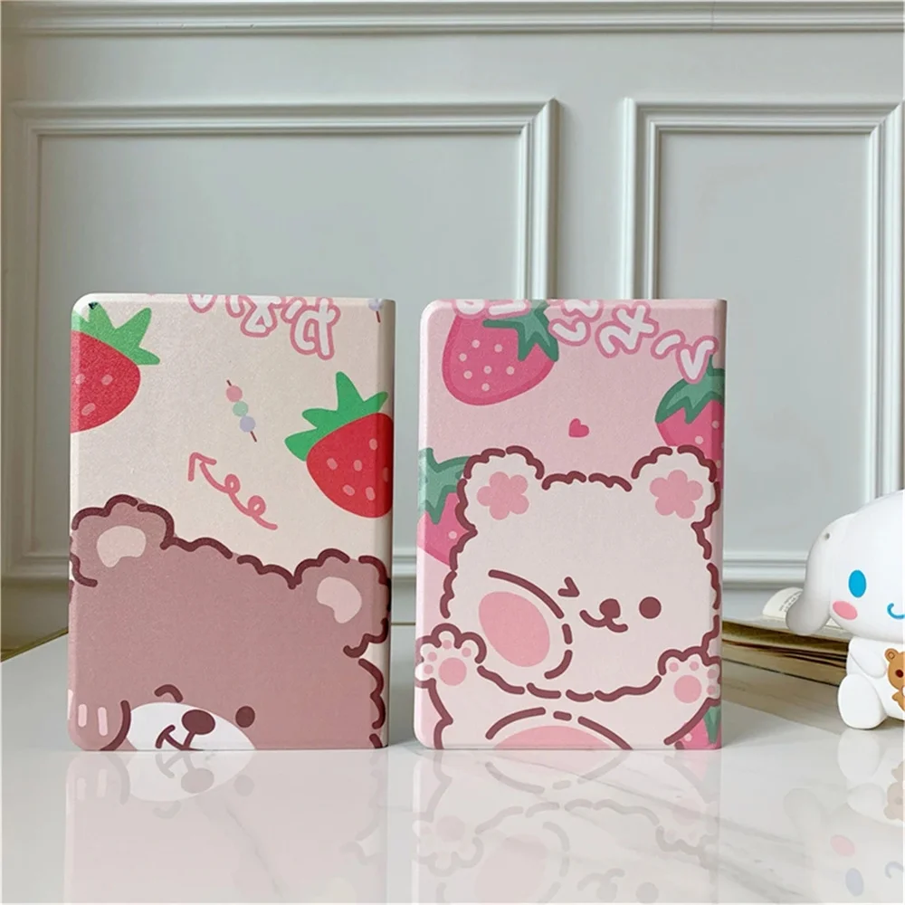 หมีสตรอเบอร์รี่การ์ตูน Ipad สำหรับ Air 4 5 iPad Pro 2020สำหรับ iPad 10.2 9 8 7th 12.9 pro Mini 4 5 6กรณีที่มีผู้ถือปากกา