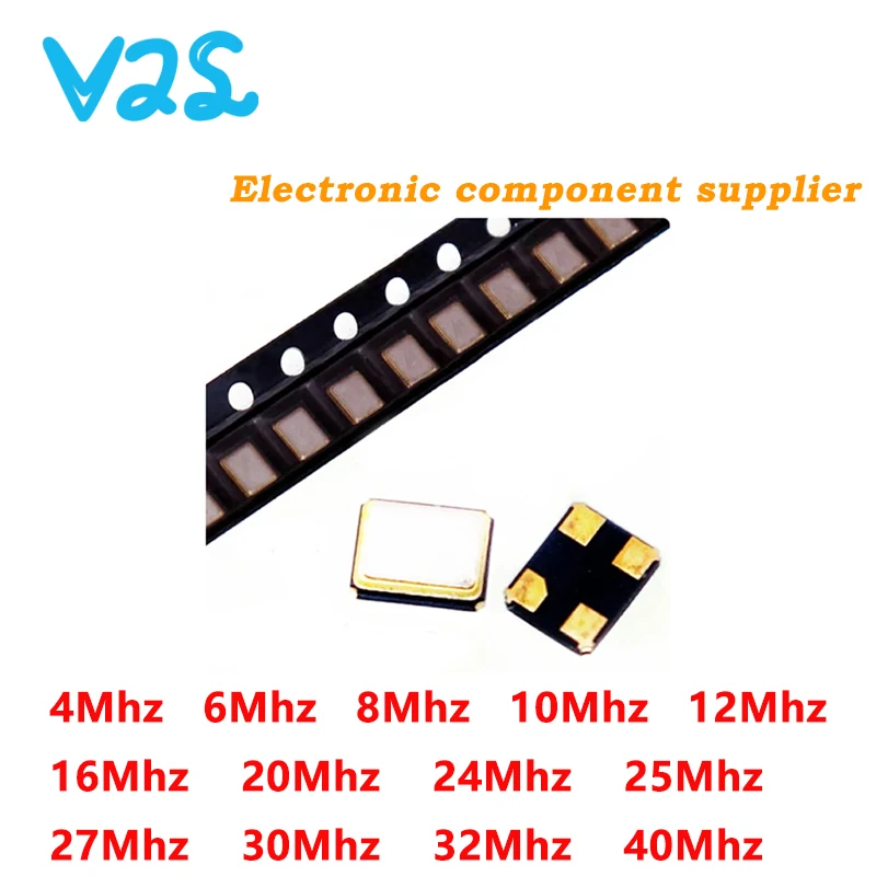 100% NEW 7050 SMD Active Quartz Crystal Oscillator 4Mhz 6Mhz 8Mhz 10Mhz 12Mhz 16Mhz 20Mhz 24Mhz 25Mhz 27Mhz 30Mhz 32Mhz 40Mhz