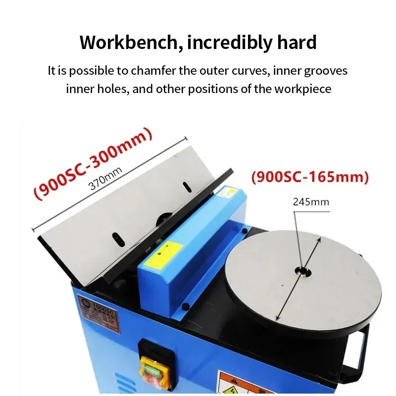 High-Speed Composite Sliding Rail C-Angle Desktop Chamfering Machine with Arc Deburring And R-Angle Chamfering Tool Mold