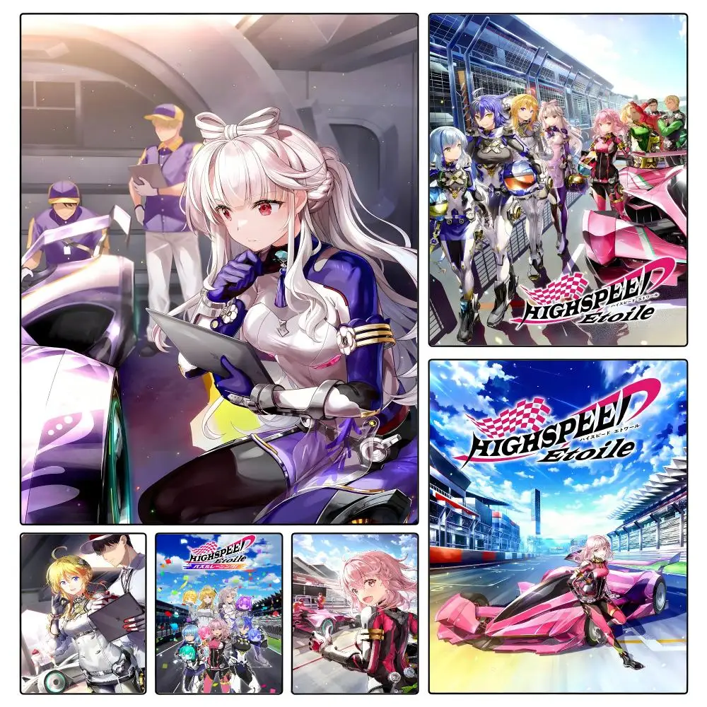anime Highspeed Etoile Poster Poster Waterproof HD Unframed Self‑Stick Decor Wall Art for Home Room Decoration Gift