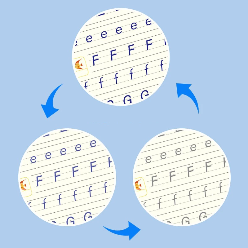 Magic Practice Drawing Copybook Pen Number Preschools Kids Calligraphy English Free Wiping Children Reusable Writing Book