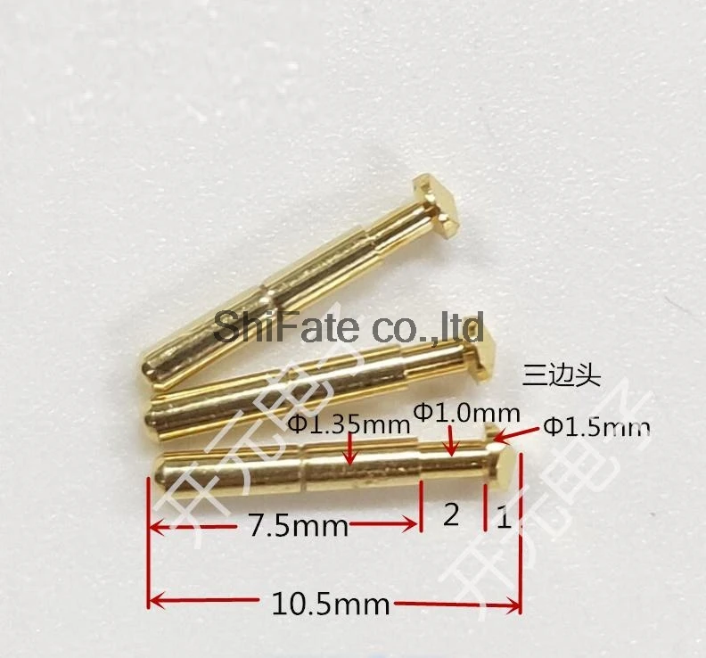 100 Pcs CSP-6T 1.35mm X 10.5mm Testing Contact Probes Pin