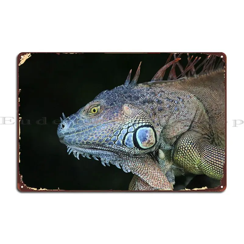 Green Iguana Metal Sign Poster Pub Party Custom Designing Club Tin Sign Poster