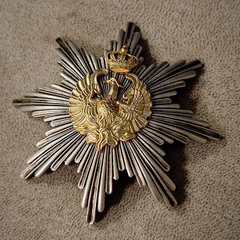 Greece Hellenic Order of the Phoenix Grand Cross Set Replica Medal with Sash and Breast Star, Royal Phoenix Badge Military Repro