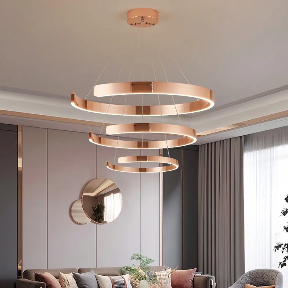 Plafonnier LED Rond au Design Nordique Moderne, Luminaire Décoratif de Plafond, Idéal pour une Salle à Manger, un Salon ou une Chambre à Coucher