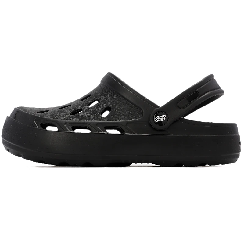 Zuecos Skechers para Hombre, Sandalias Deportivas, Modernas y a la Moda, Transpirables, para Playa y Exteriores, Sandalias y Pantuflas 243041-Bbk