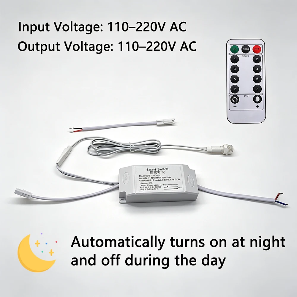 Waterproof IP54 110V 220V AC Photocell Light Sensor Switch Automatic Dusk to Dawn Control Timer for Billboard Street Light