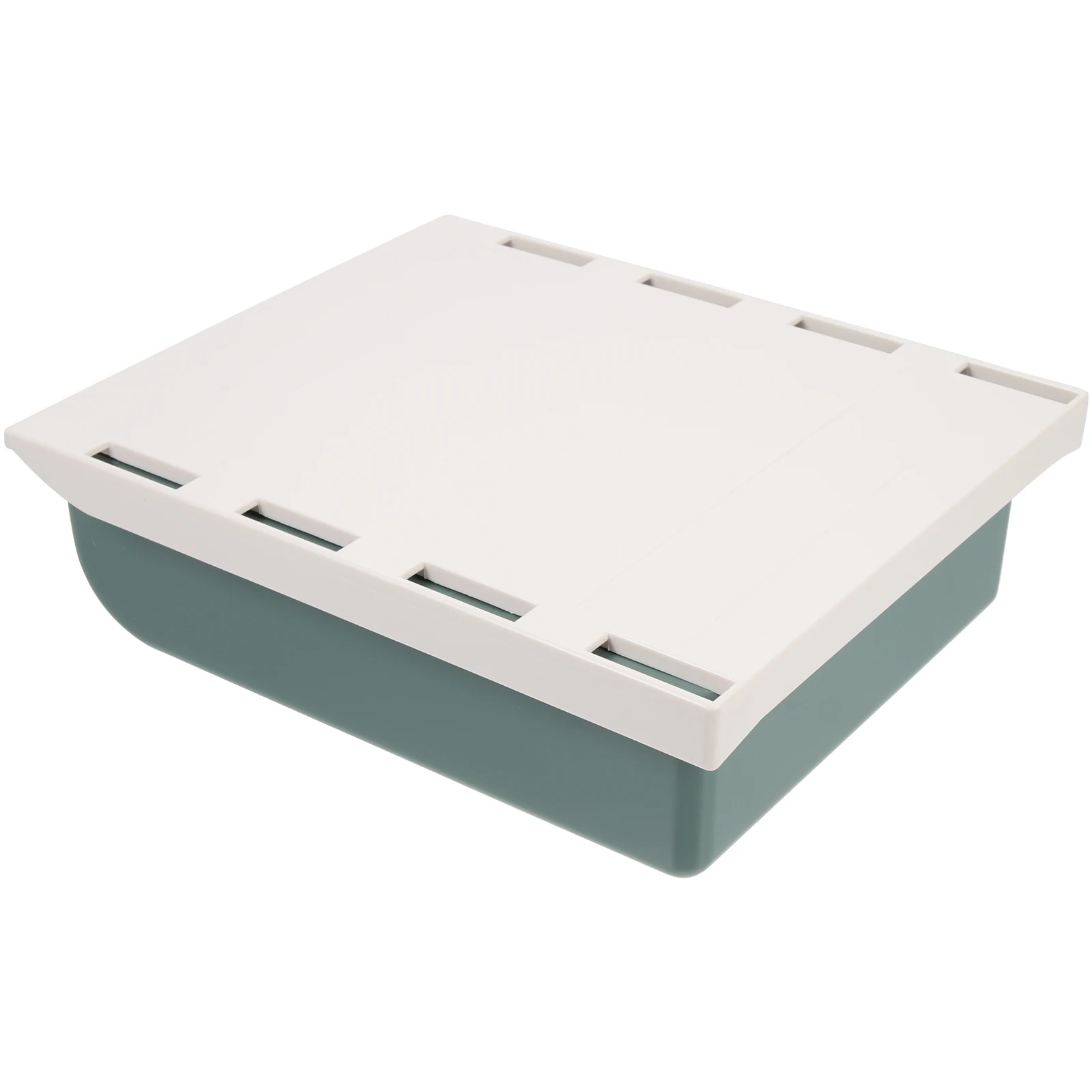 

Adhesive Under Table Hidden Drawer Box Desk Storage Organizer Stationery Sundries Tray Compact Self-Sticking Holder For Office