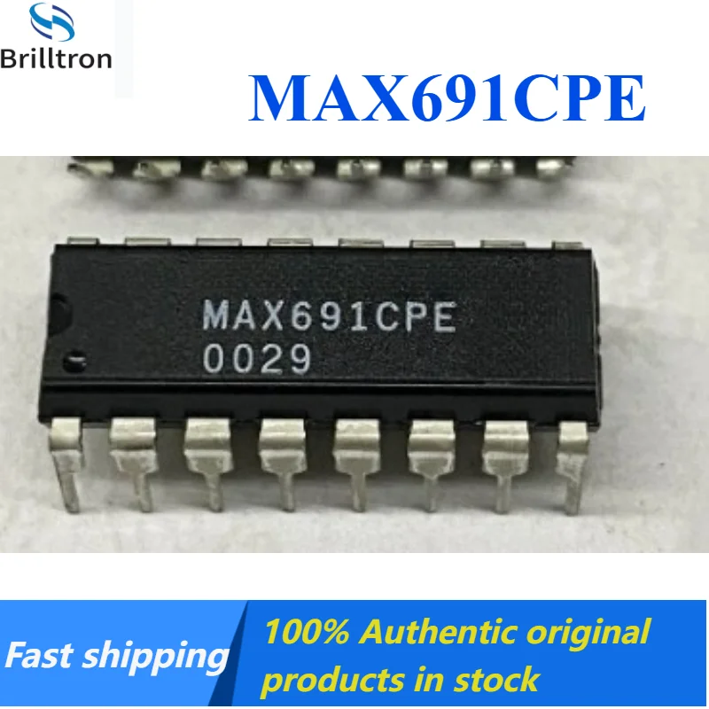 1-5PCS 100% New MAX691CPE MAX691 Microprocessor Monitoring Circuit DIP-16 Brand New Original in Stock , Fast Shipping.