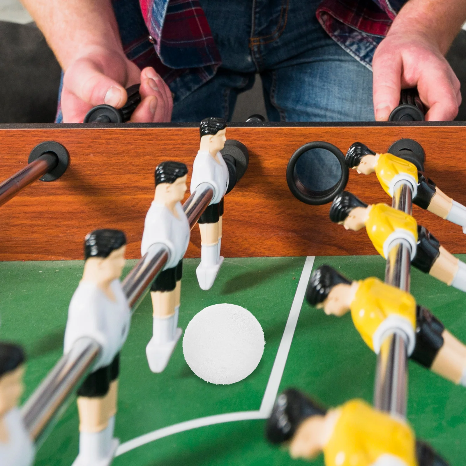 

36Mm Mini Foosball Ball Replacement Silent Indoor Soccer Game Table Football Accessories Abs Material Cute White Design