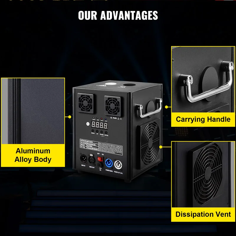 750W Cold Spark Machine Stage Wedding Cold Firework Machine For Party Disco Show Wedding 360 Photo Booth Accessories