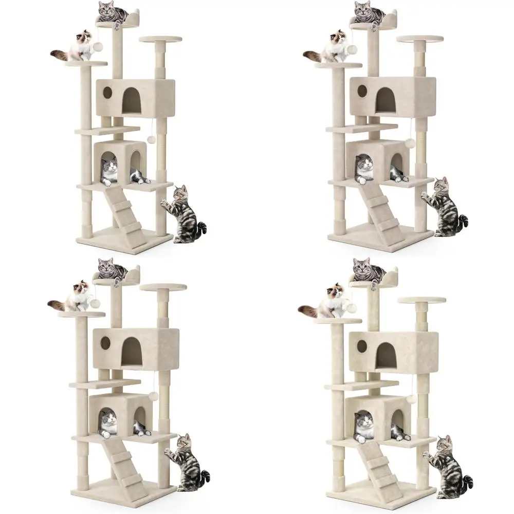 beautiful cat tree tower, artificial pet tower, suitable for indoor pet cats to climb and play suitable for indoor pets(77 inch)