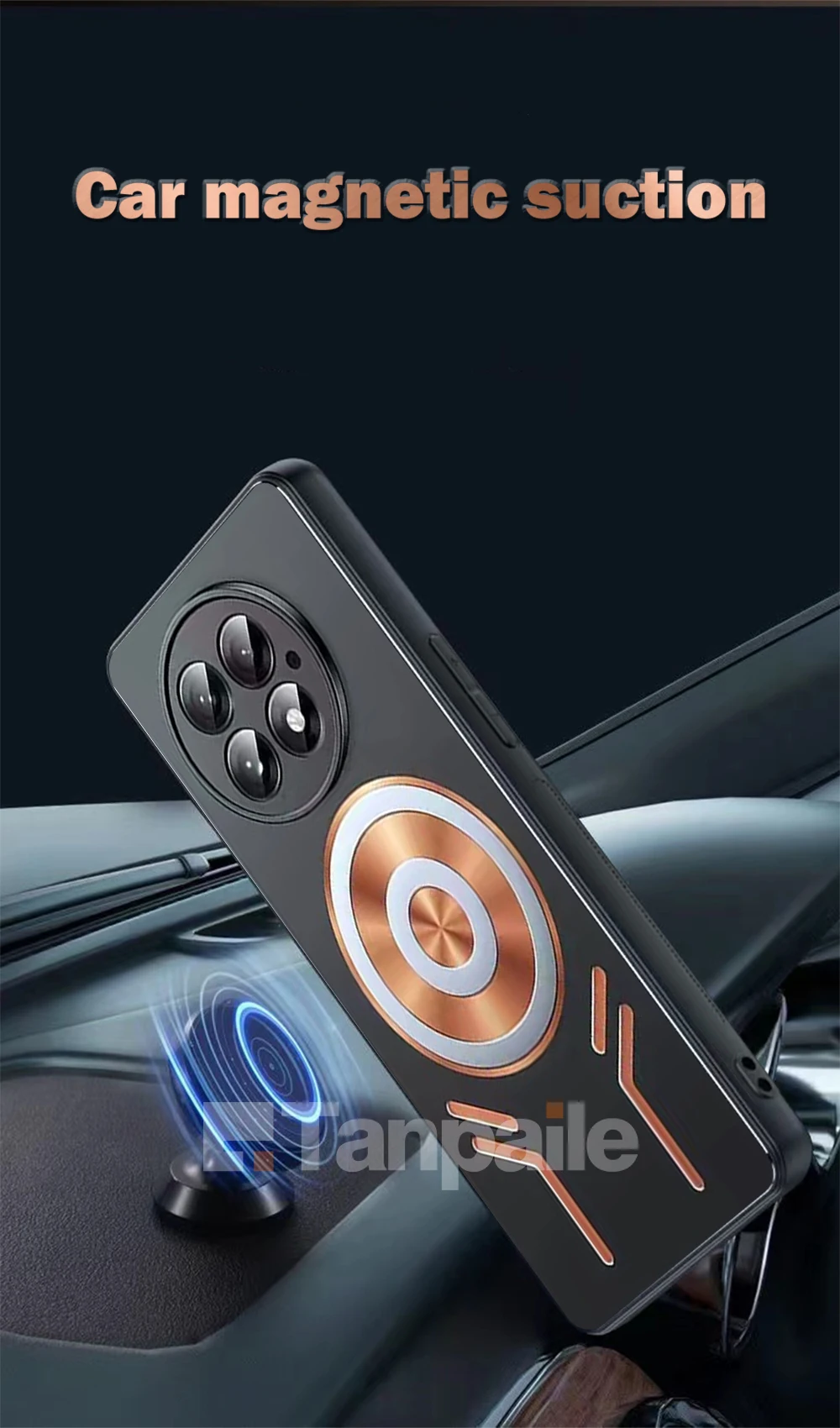For OnePlus 13 Pro Copper Metal Cooling Case Shockproof Gaming