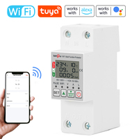 TONGOU 63A AC85-300V Intelligent WIFI Energy Meter with Metering Voltage Power Electricity Monitoring Leakage Protector TUYA