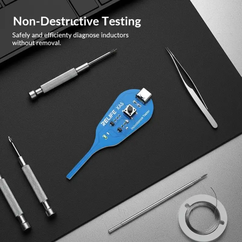 1Pcs Electromagnetic Induction High Precision Detection Strong Stability Rapid Fault Lock Type-c XA5 Inductance Tester