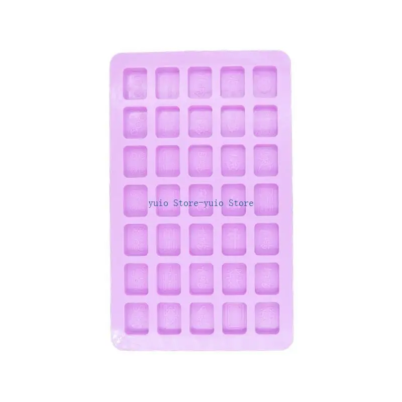 

X7xb Китайские силиконовые формы маджонга для эпоксидной смолы для изготовления подарка ручной работы