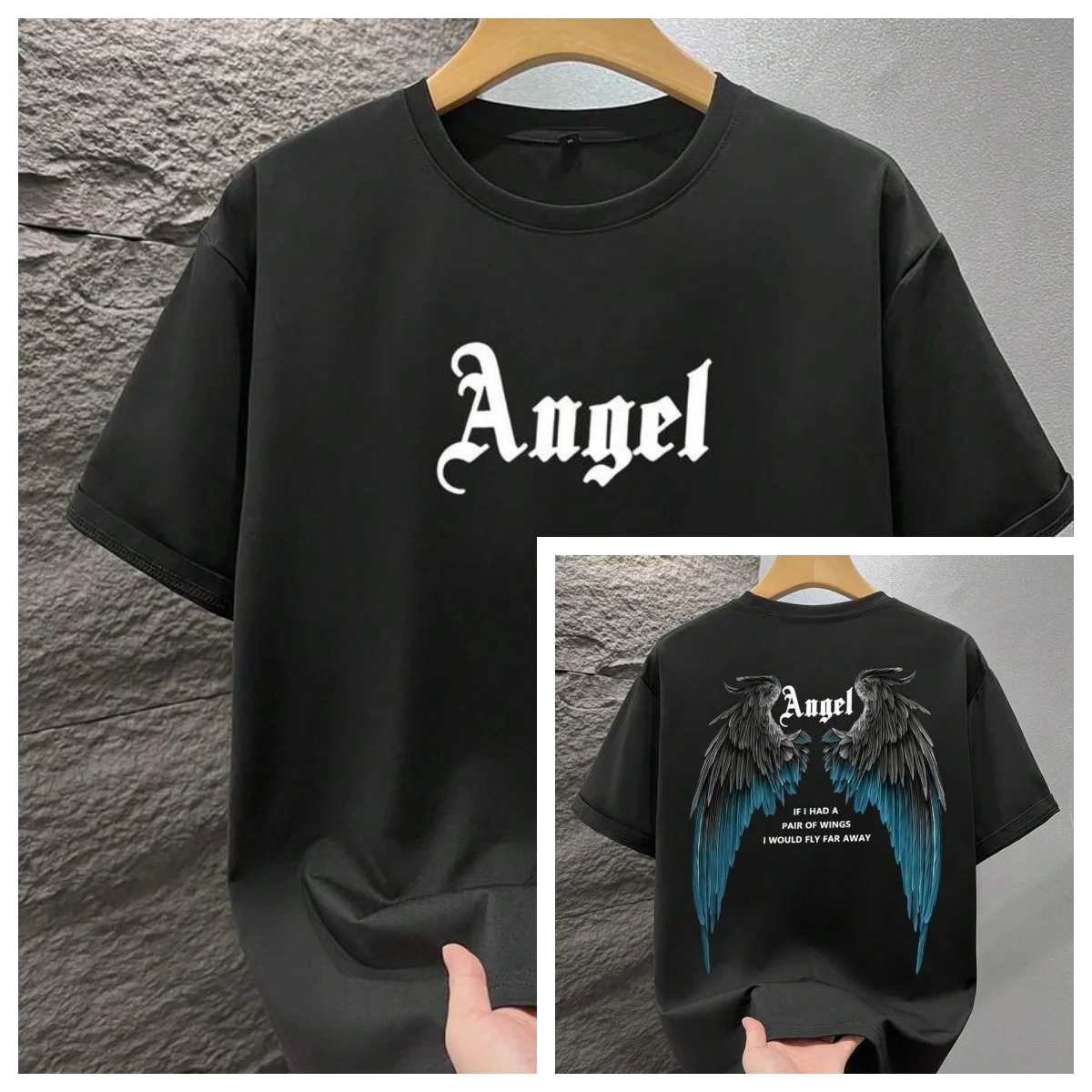 Pop Men's Fashionable Printed Loose Short Sleeve Tee Exquisite Design Essential for Summer Easy To Match Showcasing Your Style