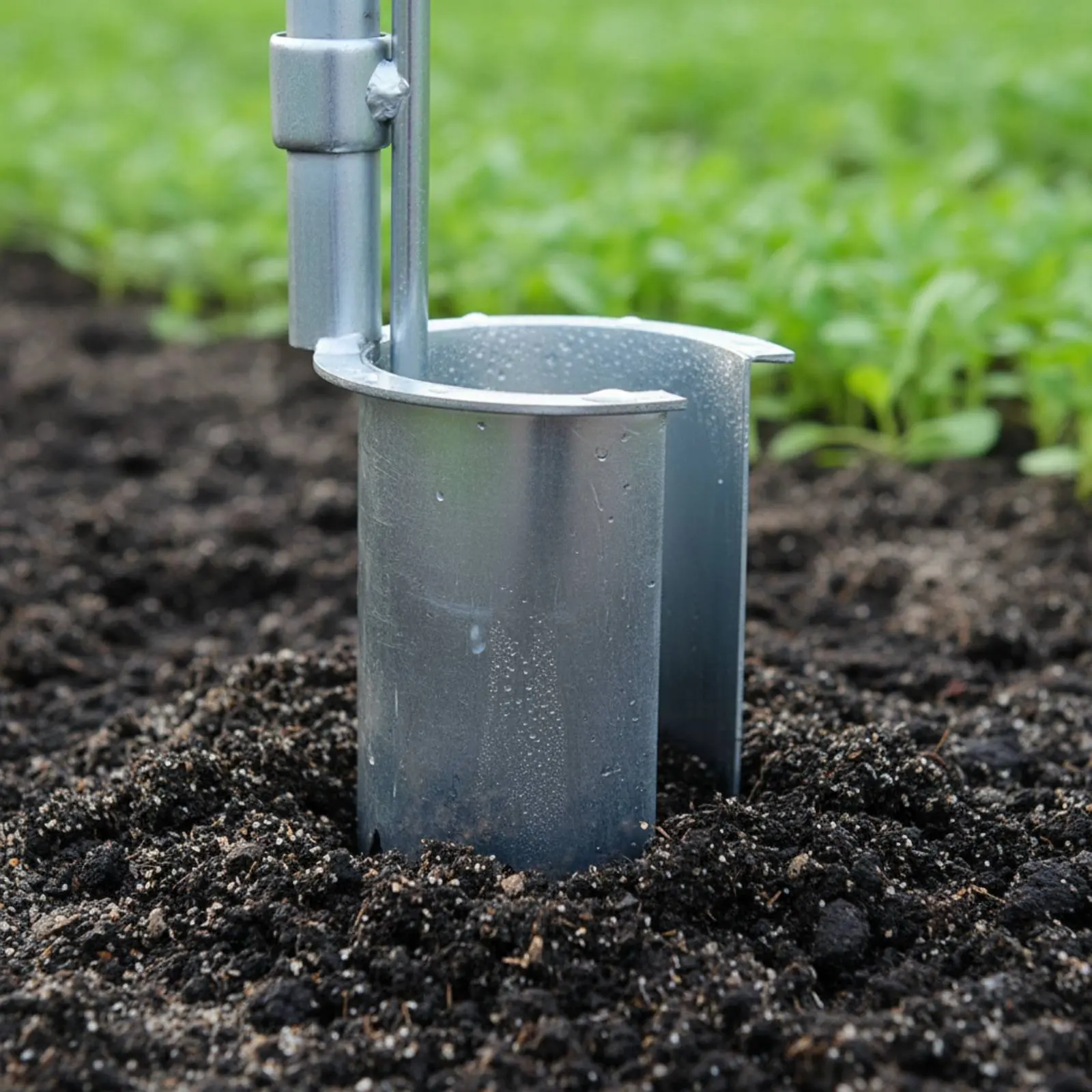 

Manual Young Plant Transplanter Labor Saving Standing Plant Transplanter T-Handle Bulb Planter Sturdy Construction for Gardeners